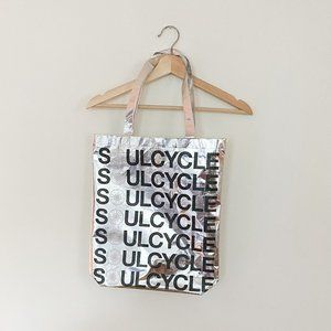 SoulCycle Silver Shopper Bags